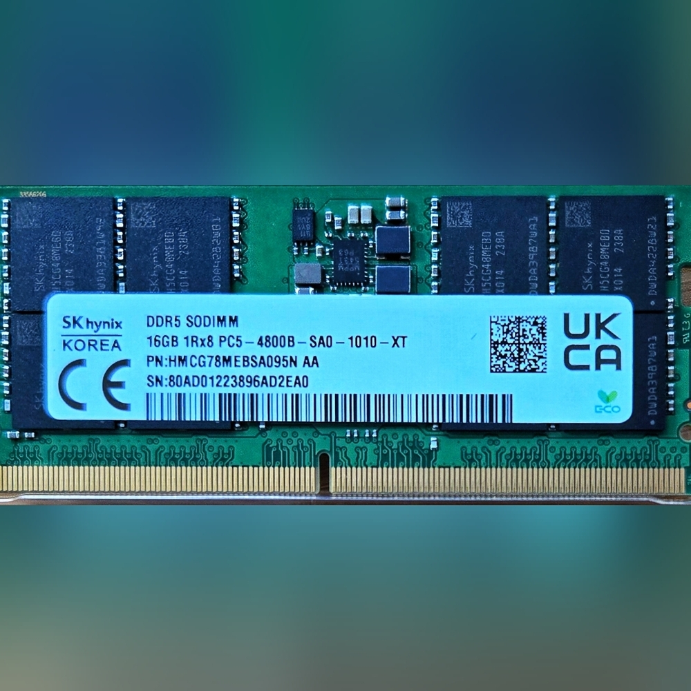 Green DDR5 SO-DIMM 16GB RAM - Picture 3 of 3